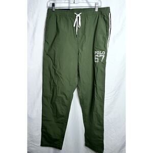 Polo Ralph Lauren Womens Size Medium Green Blue Classic Fit Tear Away Pants NWT